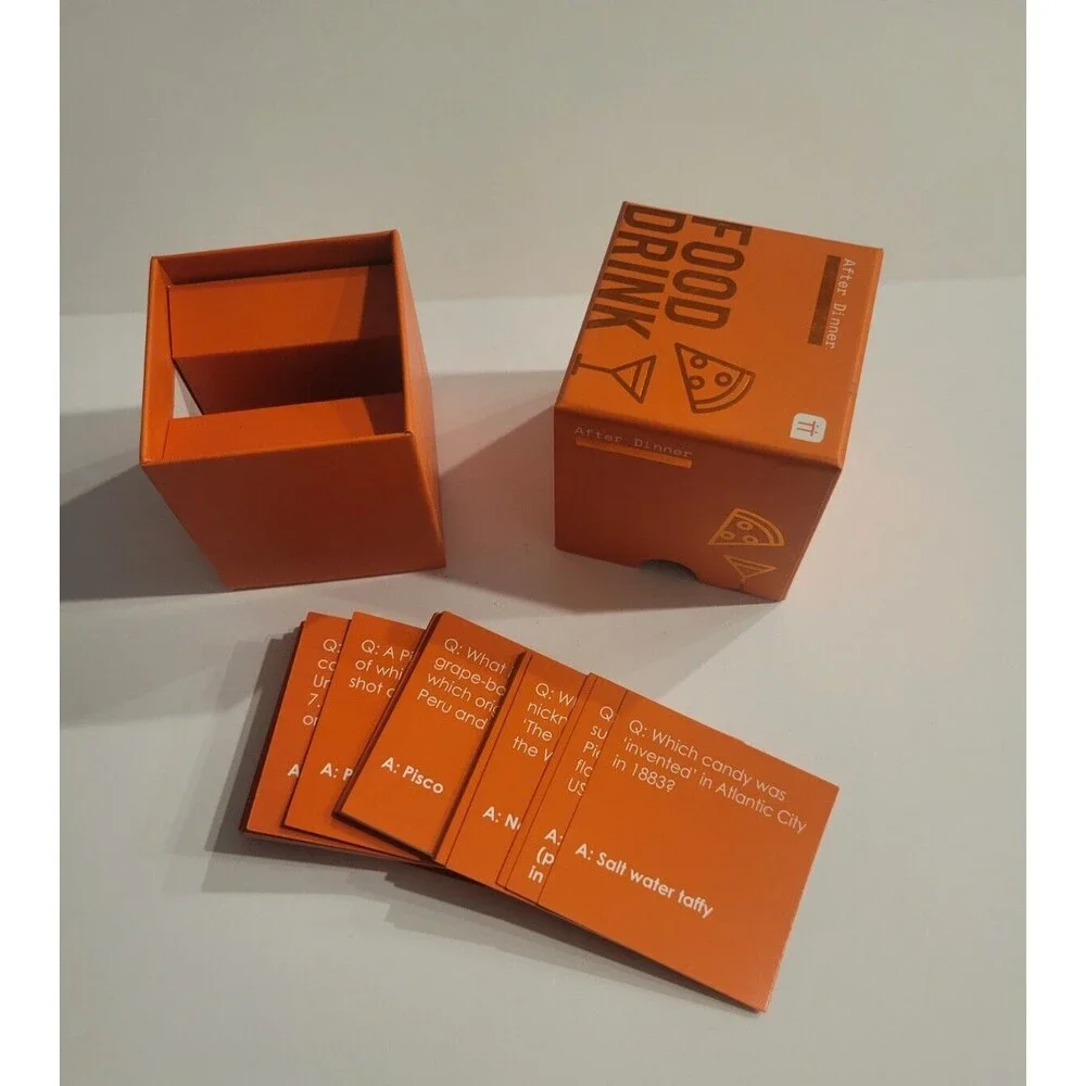 Food & Drink Trivia  Talking Tables After Dinner Questions 120 Cards